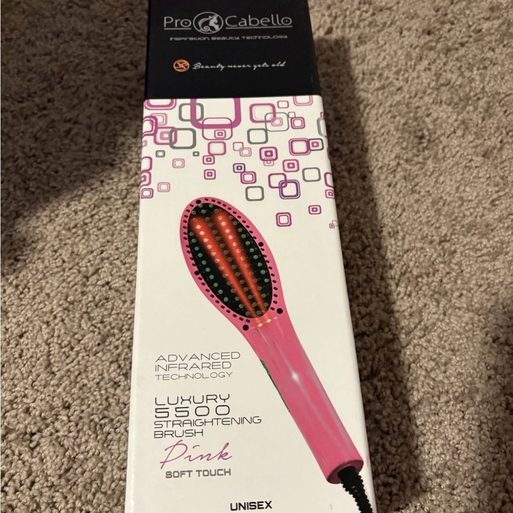 Pink Luxury 5500 Straightening Brush